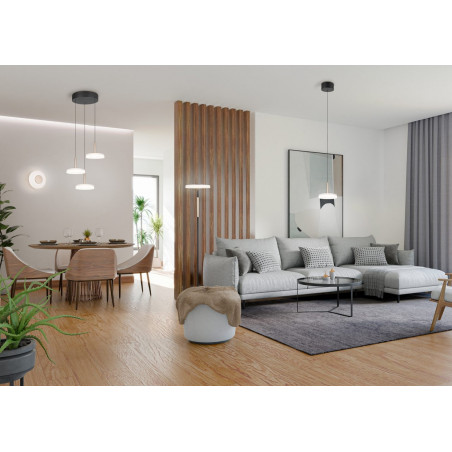 Lampa wisząca Celeste LED Trio | Nowoczesna, potrójna, biała