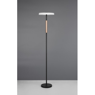 Lampa podłogowa nowoczesna ze ściemniaczem Celeste LED 160cm chrom / czarny Trio