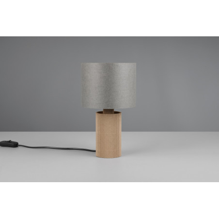 Lampa Trio Canio: Szara, Bambusowa, Japandi | Kup Online