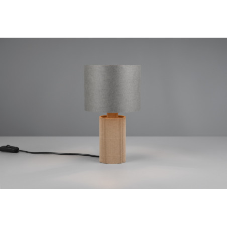 Lampa Trio Canio: Szara, Bambusowa, Japandi | Kup Online