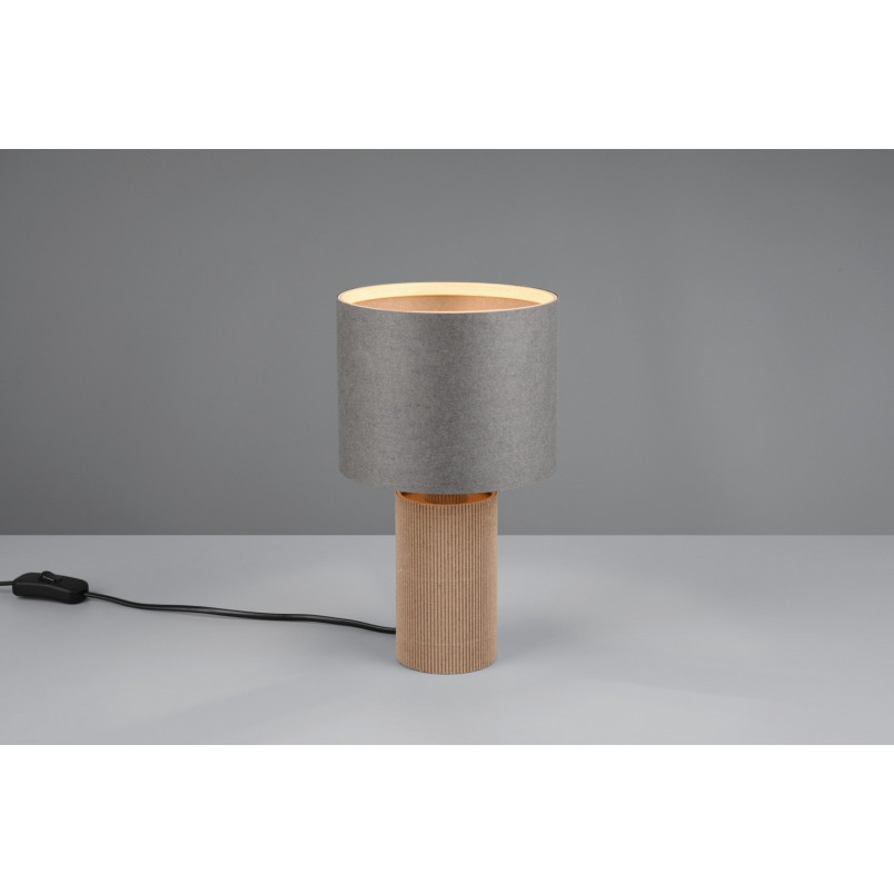 Lampa Trio Canio: Szara, Bambusowa, Japandi | Kup Online