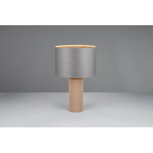 Lampa Trio Canio: Szara lampa stołowa z bambusem | Kup online