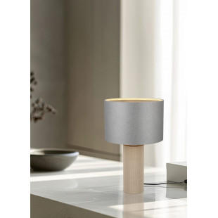 Lampa Trio Canio: Szara lampa stołowa z bambusem | Kup online
