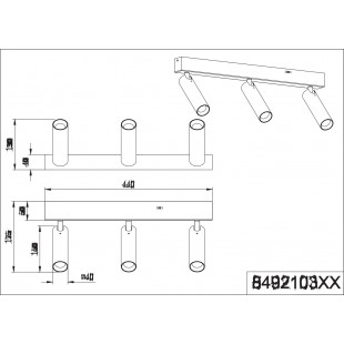 Reflektor sufitowy LED Trio Ambala III - Regulacja barwy | Kup teraz