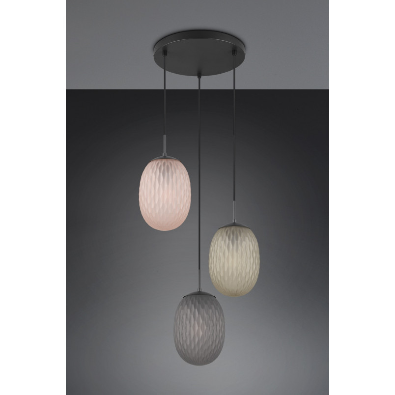 Lampa wisząca Trio Facette III | Szkło multikolor | Kup online