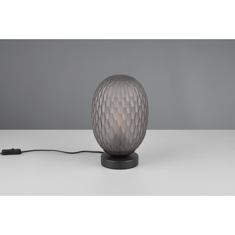 Lampa stołowa Facette Trio - Szklany klosz, szara | Sklep z lampami