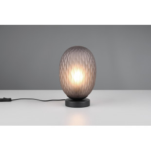 Lampa stołowa Facette Trio - Szklany klosz, szara | Sklep z lampami