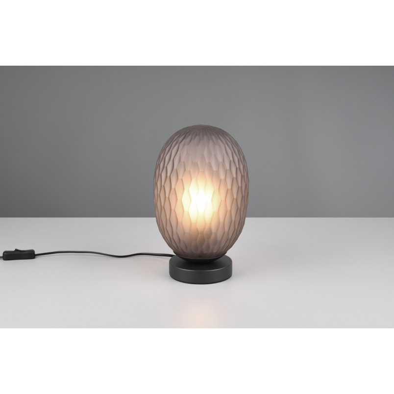 Lampa stołowa Facette Trio - Szklany klosz, szara | Sklep z lampami