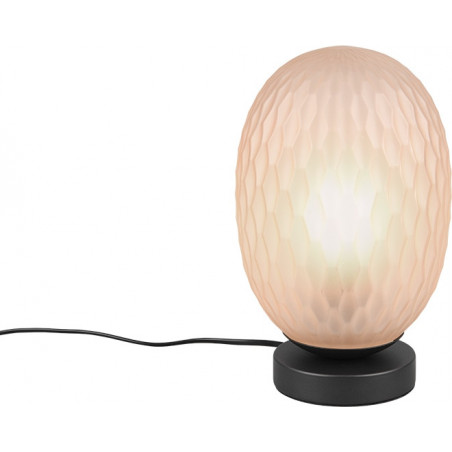 Lampa stołowa Trio Facette | Bursztynowe szkło, 17cm