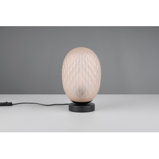 Lampa stołowa Trio Facette | Bursztynowe szkło, 17cm