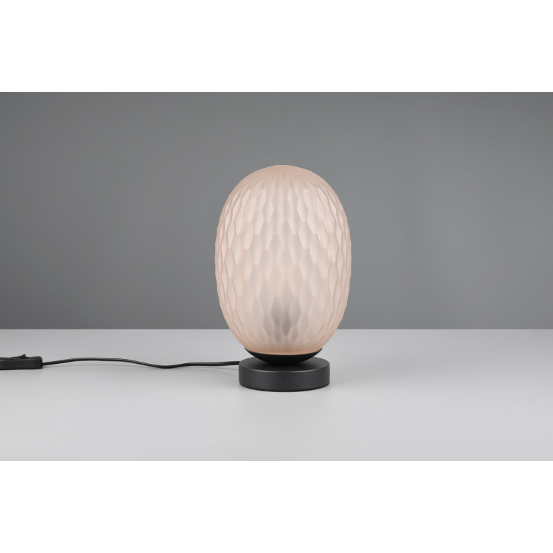 Lampa stołowa Trio Facette | Bursztynowe szkło, 17cm