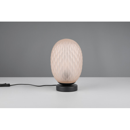 Lampa stołowa Trio Facette | Bursztynowe szkło, 17cm