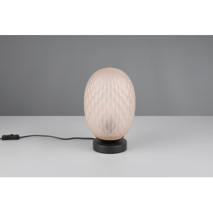 Lampa stołowa Trio Facette | Bursztynowe szkło, 17cm