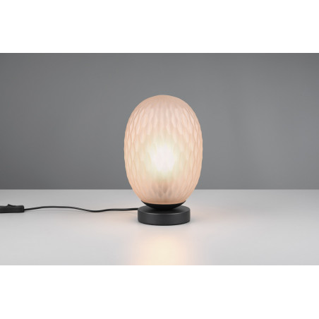 Lampa stołowa Trio Facette | Bursztynowe szkło, 17cm
