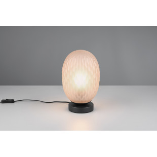 Lampa stołowa Trio Facette | Bursztynowe szkło, 17cm