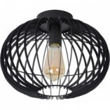 Plafon druciany okrągły Reda 32cm czarny Lucide | Sklep z Lampami