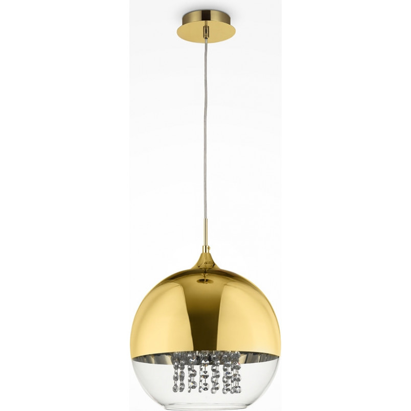 Lampa wisząca szklana złota Maytoni Fermi 30cm | Sklep z lampami