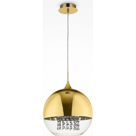 Lampa wisząca szklana złota Maytoni Fermi 30cm | Sklep z lampami