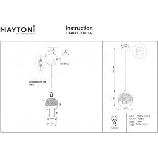 Lampa Wisząca Glamour Maytoni Fermi | Chrom, Szkło | Kup Teraz!