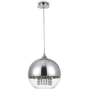 Lampa wisząca Maytoni Fermi: Szklany glamour z kryształkami | 30cm