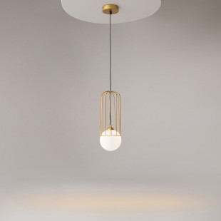 Lampa wisząca Telford - Szkło, Biało-Złota | Maytoni