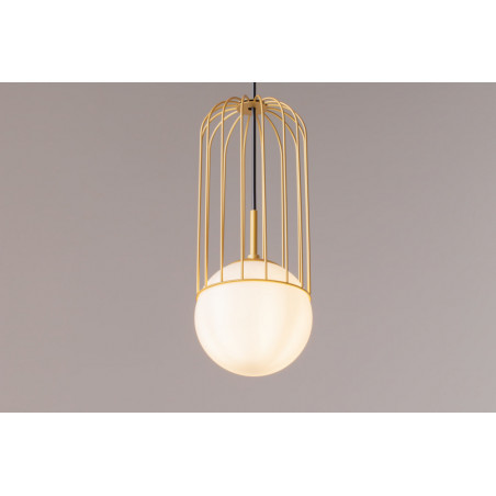 Lampa wisząca Telford - Szkło, Biało-Złota | Maytoni