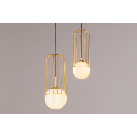 Lampa wisząca Telford - Szkło, Biało-Złota | Maytoni