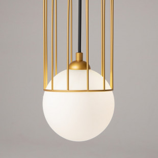 Lampa wisząca Telford - Szkło, Biało-Złota | Maytoni