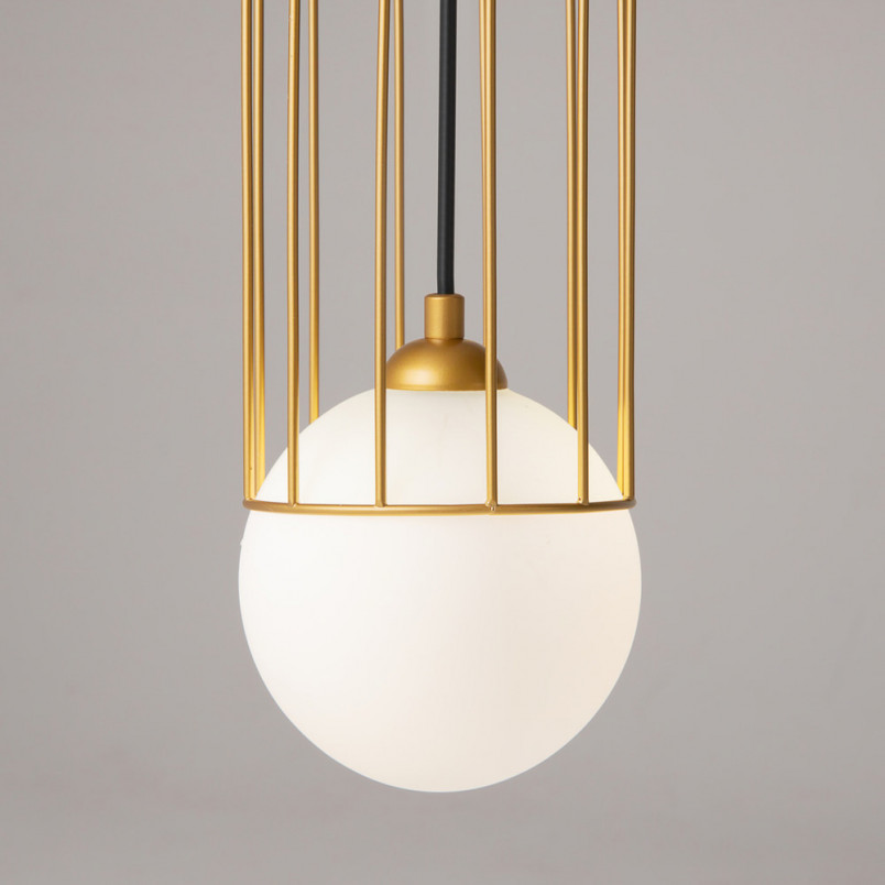Lampa wisząca Telford - Szkło, Biało-Złota | Maytoni