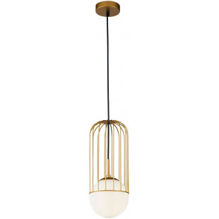 Lampa wisząca Telford Maytoni | Biało-złota kula | Sklep z lampami