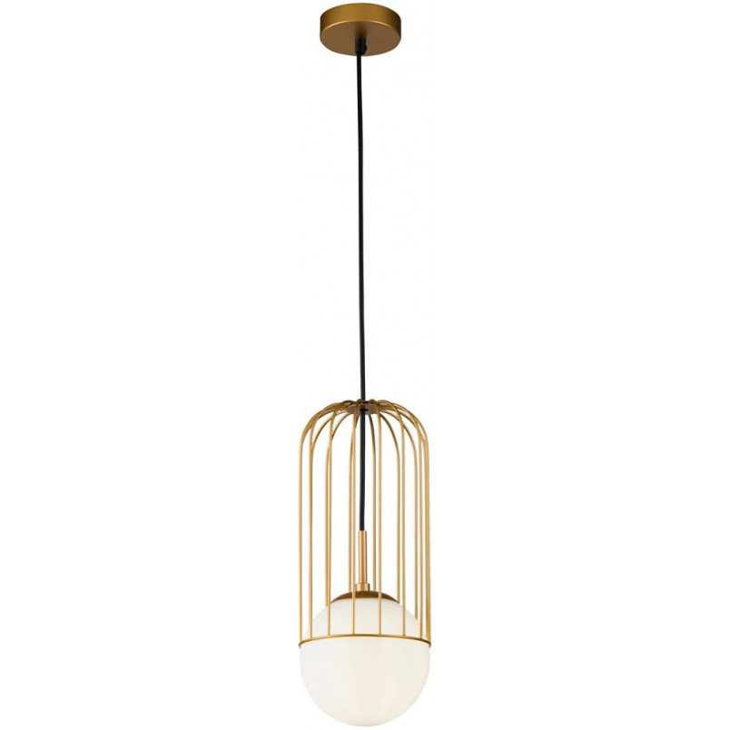 Lampa wisząca Telford Maytoni | Biało-złota kula | Sklep z lampami