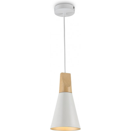 Lampa Wisząca Skandynawska Stożek Biała Maytoni | E27