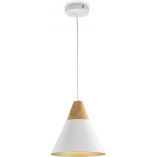 Lampa Wisząca Skandynawska Stożek Bicones Maytoni | Biała 22cm