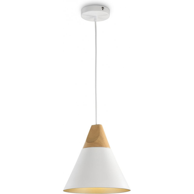 Lampa Wisząca Skandynawska Stożek Bicones Maytoni | Biała 22cm