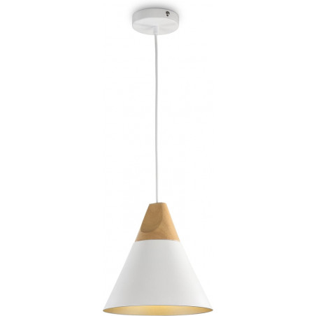 Lampa Wisząca Skandynawska Stożek Bicones Maytoni | Biała 22cm