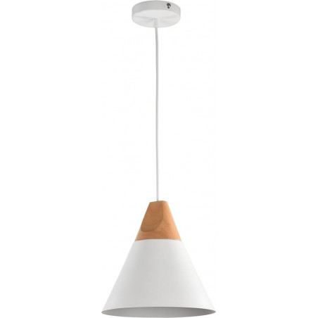 Lampa Wisząca Skandynawska Stożek Bicones Maytoni | Biała 22cm
