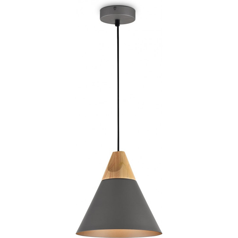 Lampa Wisząca Skandynawska Maytoni | Szara, Drewno, E27 - Kup Teraz!