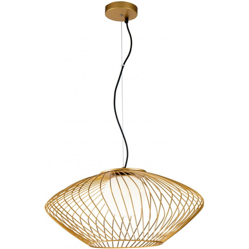 Lampa wisząca Plec Maytoni | Złota, szklana, E27 - Kup teraz!