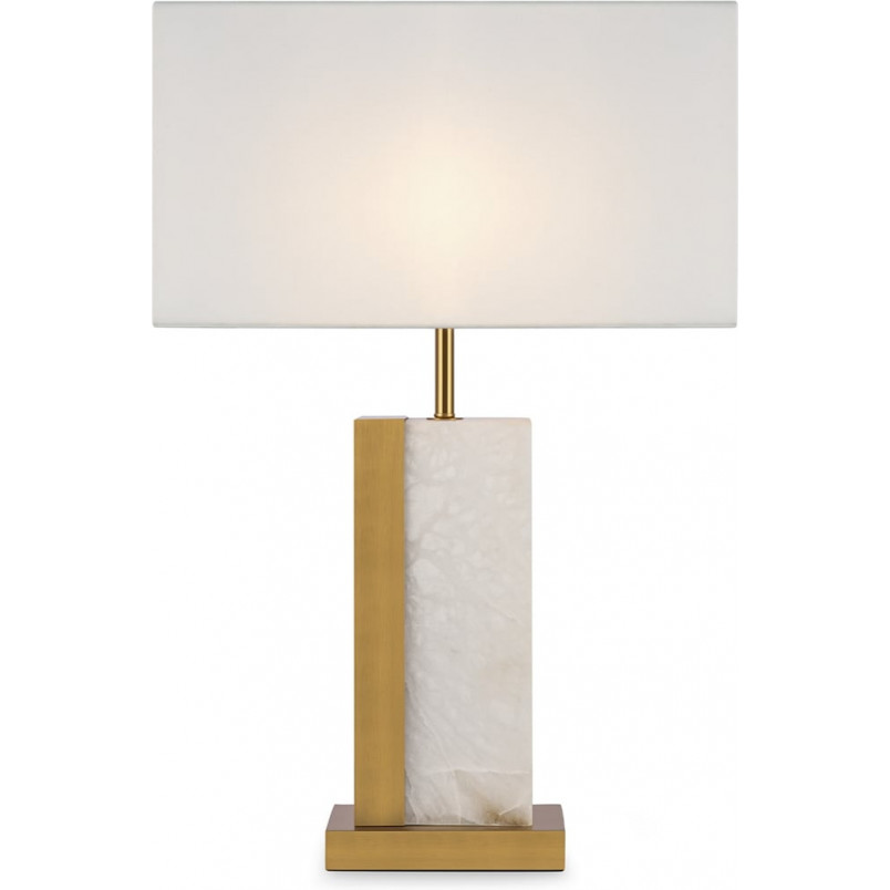 Lampa stołowa Bianco Maytoni | Elegancki design, biało-mosiężna