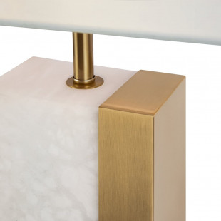 Lampa stołowa Bianco Maytoni | Elegancki design, biało-mosiężna