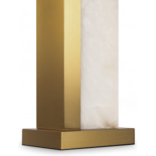 Lampa stołowa Bianco Maytoni | Elegancki design, biało-mosiężna