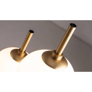 Lampa podłogowa Maytoni The Sixth Sense - Szkło, Biały/Mosiądz | Kup Teraz