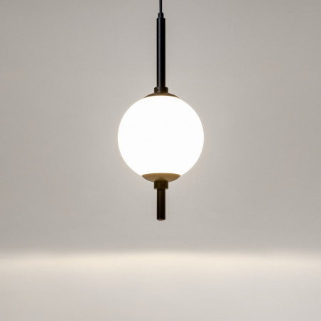 Lampa wisząca Maytoni The Sixth Sense | Kula szklana, biały/czarny
