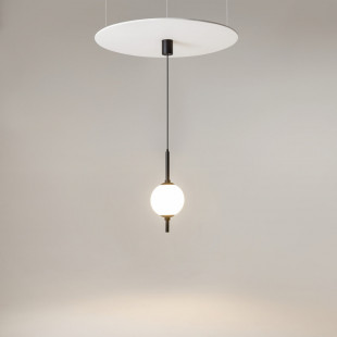 Lampa wisząca Maytoni The Sixth Sense | Kula szklana, biały/czarny