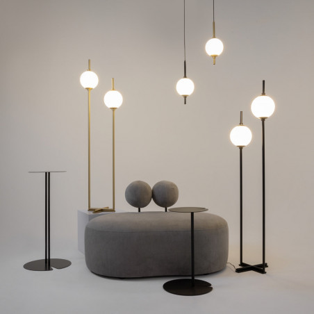 Lampa wisząca Maytoni The Sixth Sense | Kula szklana, biały/czarny