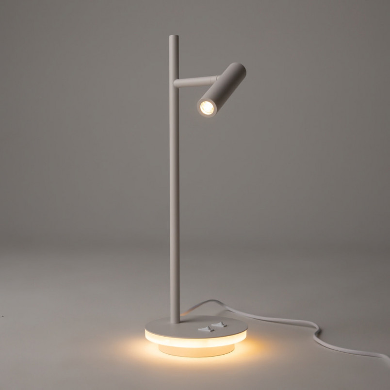 Lampa biurkowa Estudo LED biała Maytoni | Nowoczesny design