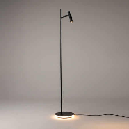 Lampa podłogowa Estudo LED czarna - Maytoni | Minimalistyczny design