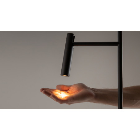 Lampa podłogowa Estudo LED czarna - Maytoni | Minimalistyczny design