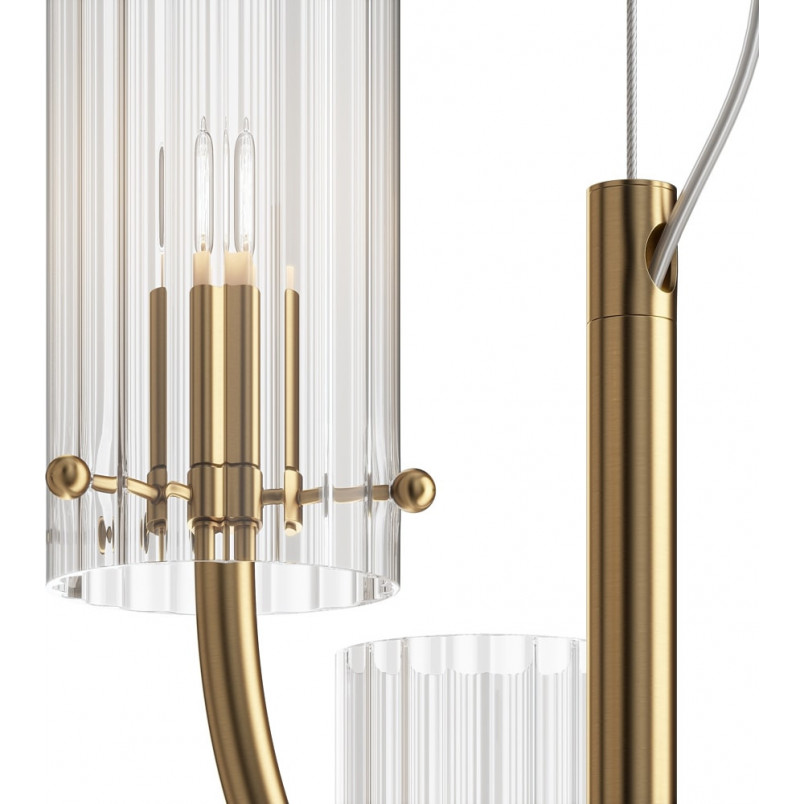 Lampa wisząca Hampton Arco III Maytoni | Szkło, Mosiądz