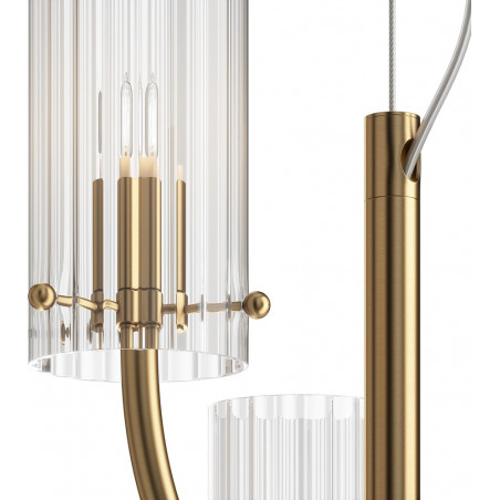 Lampa wisząca Hampton Arco III Maytoni | Szkło, Mosiądz